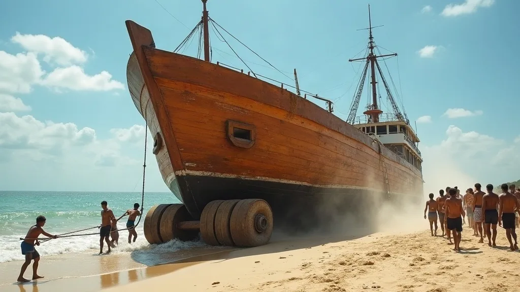 Dragging a 30-Metre Hull to the Sea: The Launch, Explained